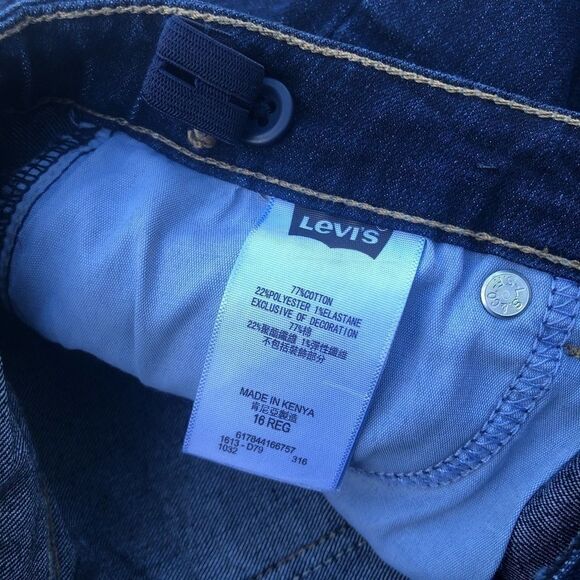 Levi’s kids youth 711 skinny dark wash 16 regular - Picture 8 of 11